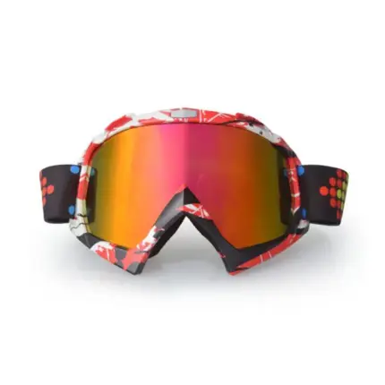Óculos Motocross polarizados com lentes intercambiáveis e proteção 100% UV