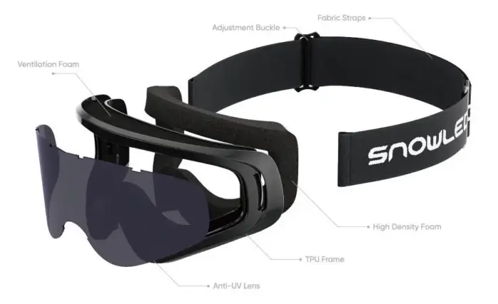 Óculos Motocross polarizados com lentes intercambiáveis ​​e proteção 100% UV - Image 7